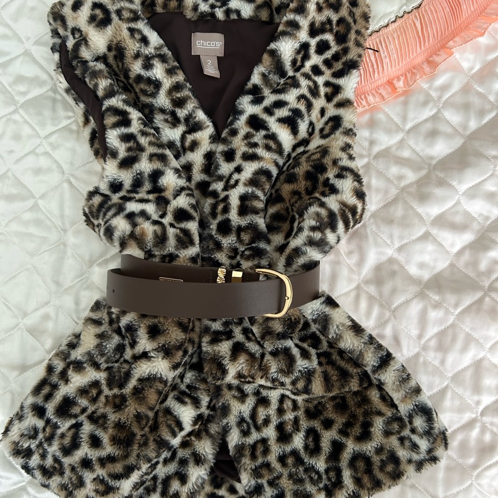 Vintage Leopard Print Vest